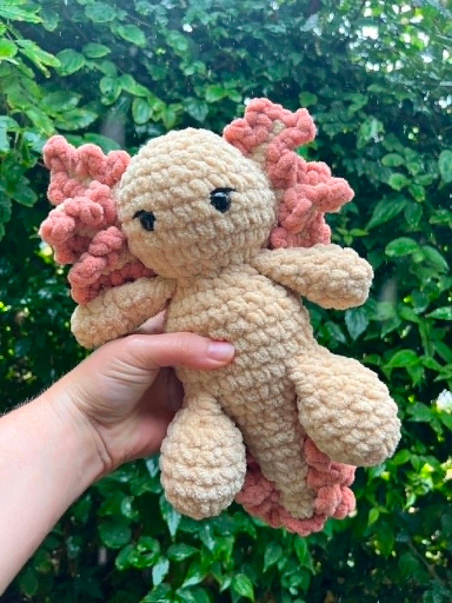 Handmade crochet Axolotl