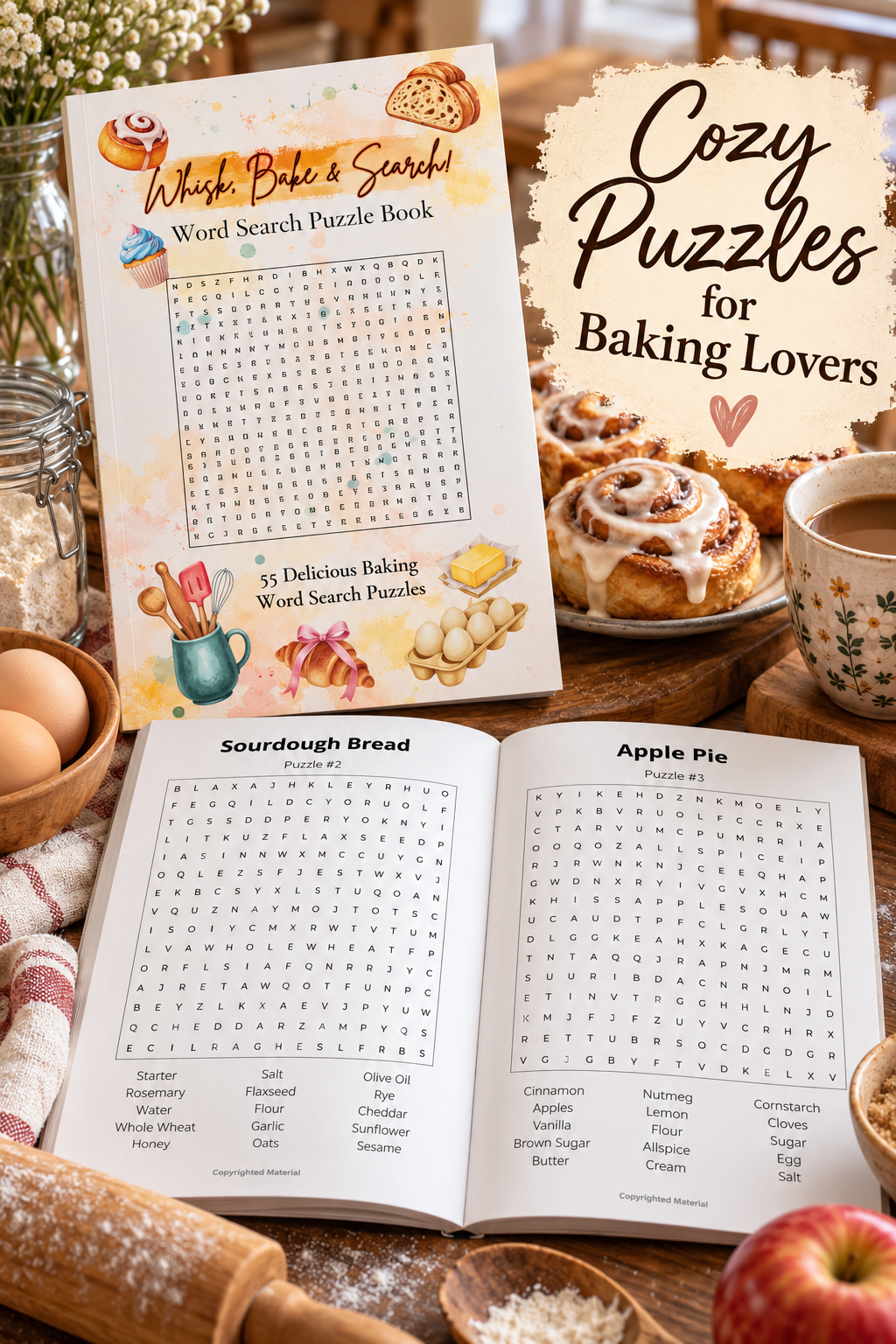 Whisk, Bake & Search! puzzle book